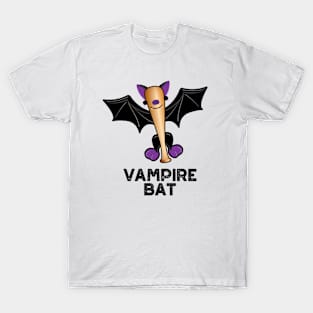 Vampire Bat Funny Baseball Pun T-Shirt